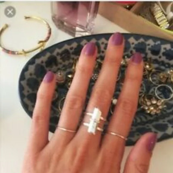 :: Stella & Dot Silver Rebel Ring Retired - Picture 3 of 6